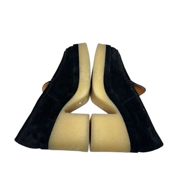 Marc Fisher Lina Platform Loafer Size‎ 8.5 Suede Penny Light Black Slip On Shoes - Picture 4 of 9